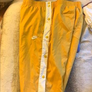 Nike mustard track pants
